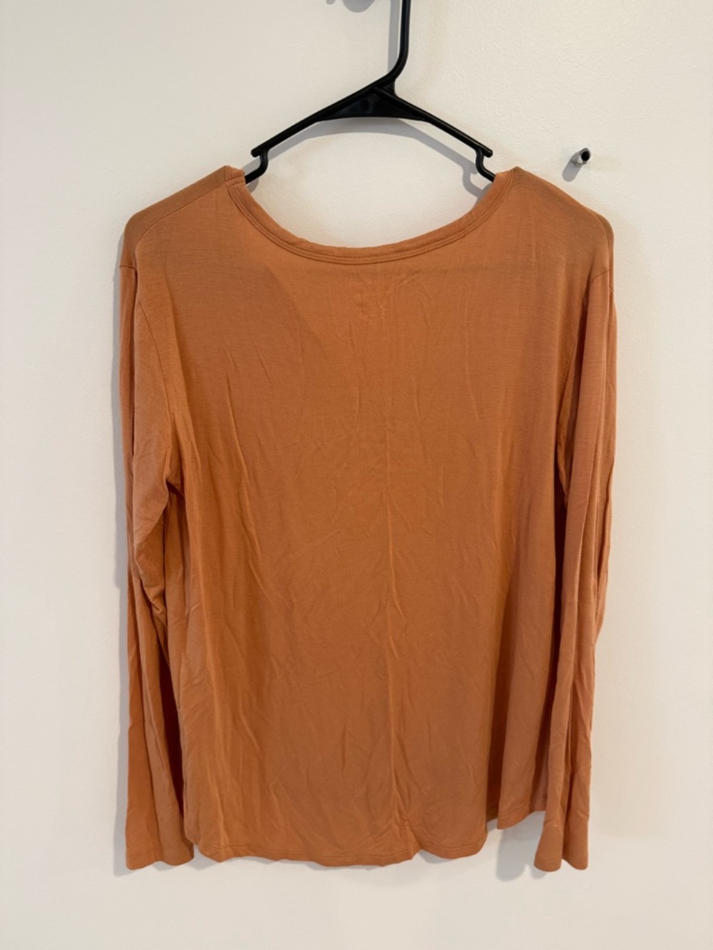 American Eagle Outfitters Long Sleeve Top in Rust Orange